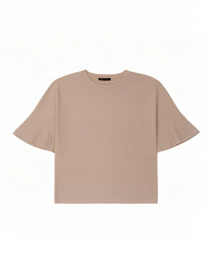 Marks & Spencer Damen Bluse Top UK 14 Large Beige Viskose