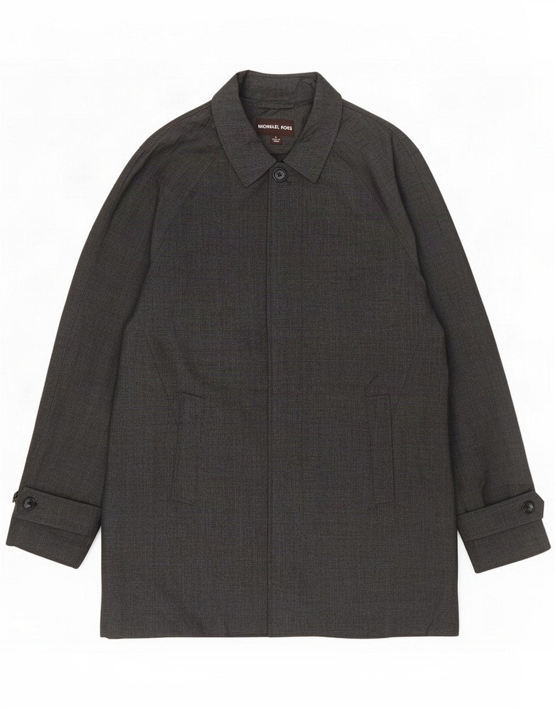Michael Kors Herrenmantel UK 40 Large Grey Check Polyester