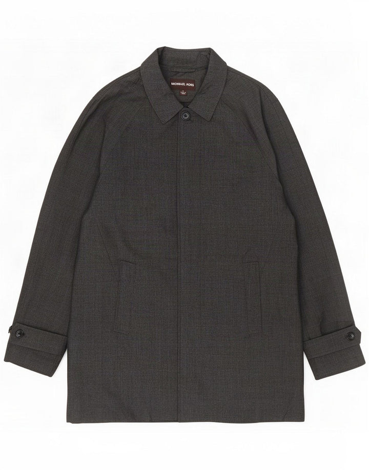 Michael Kors Herrenmantel UK 40 Large Grey Check Polyester