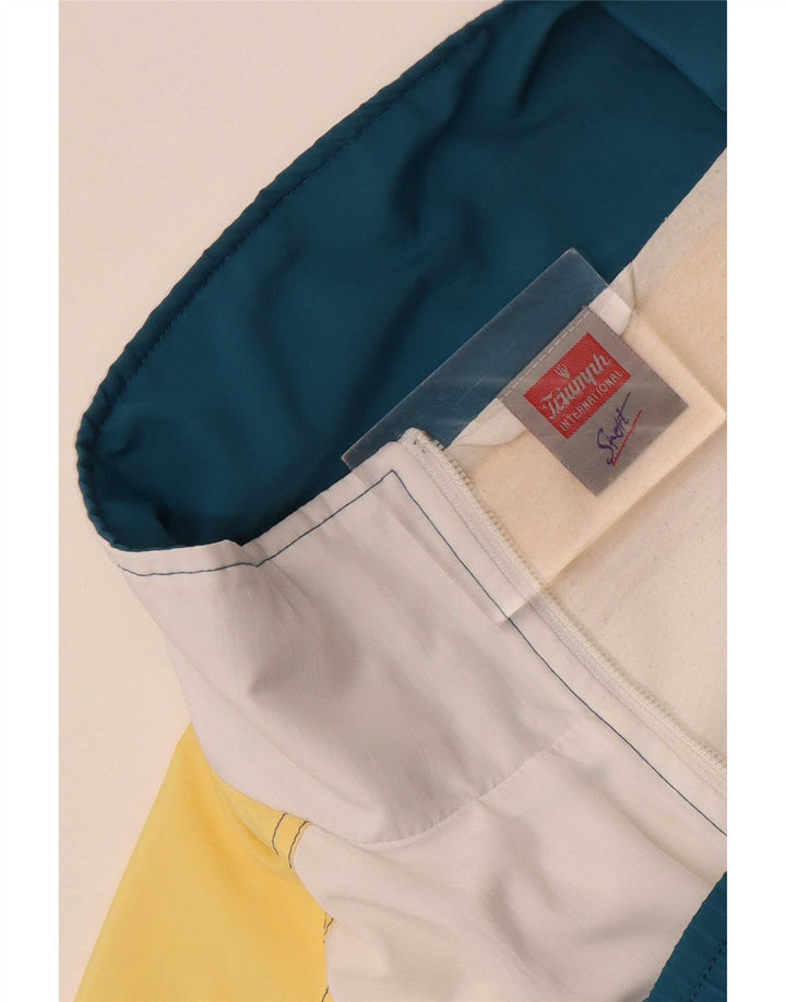 Triumph Herren-Trainingsanzugoberteil mit Grafik, UK 42, Größe L, Blau, Farbblock