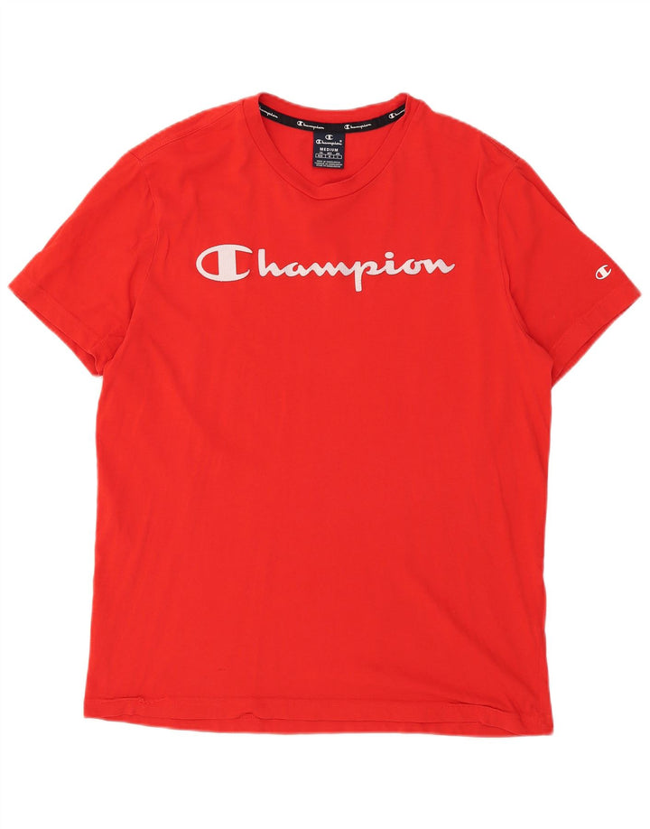 CHAMPION Herren Grafik-T-Shirt-Oberteil Mittelrot
