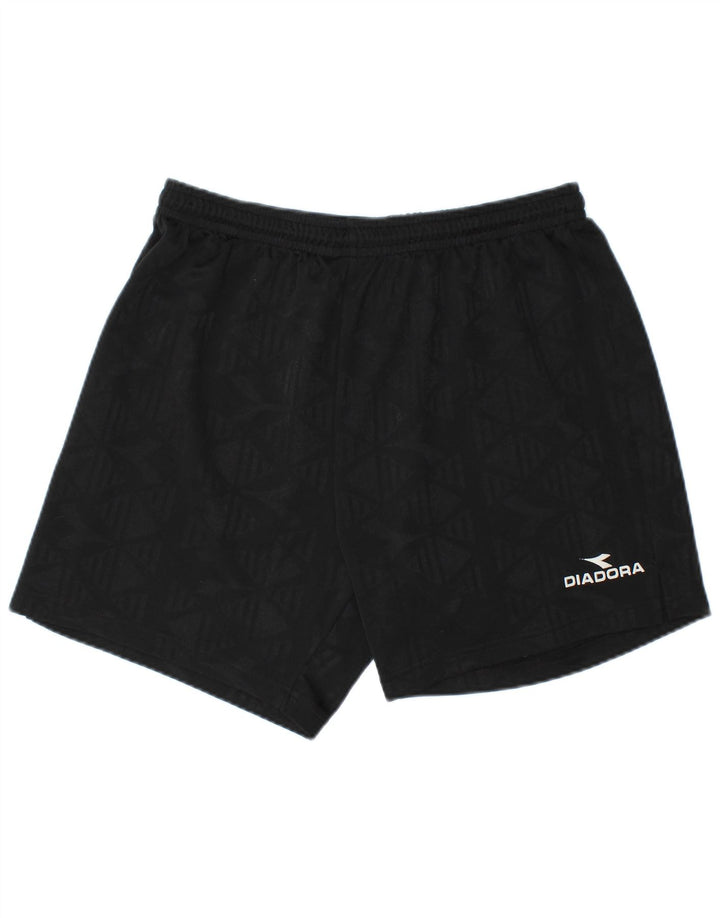 Diadora Herren Sportshorts XL Schwarz Geometrisch
