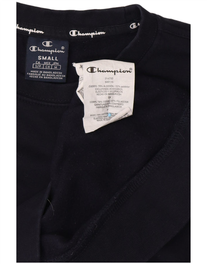 CHAMPION Herren-Sweatshirt mit Grafik, Größe S, marineblau, Baumwolle