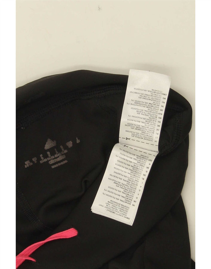 Adidas Damen Climalite Leggings UK 8/10 Small Schwarz Polyester