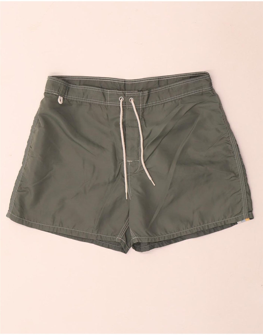 Sundek Herren-Badeshorts aus mittelgrauem Nylon