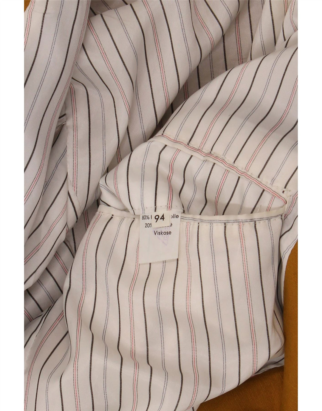 Vintage Herren Zweireiher Blazer Jacke UK 40 Große gelbe Wolle