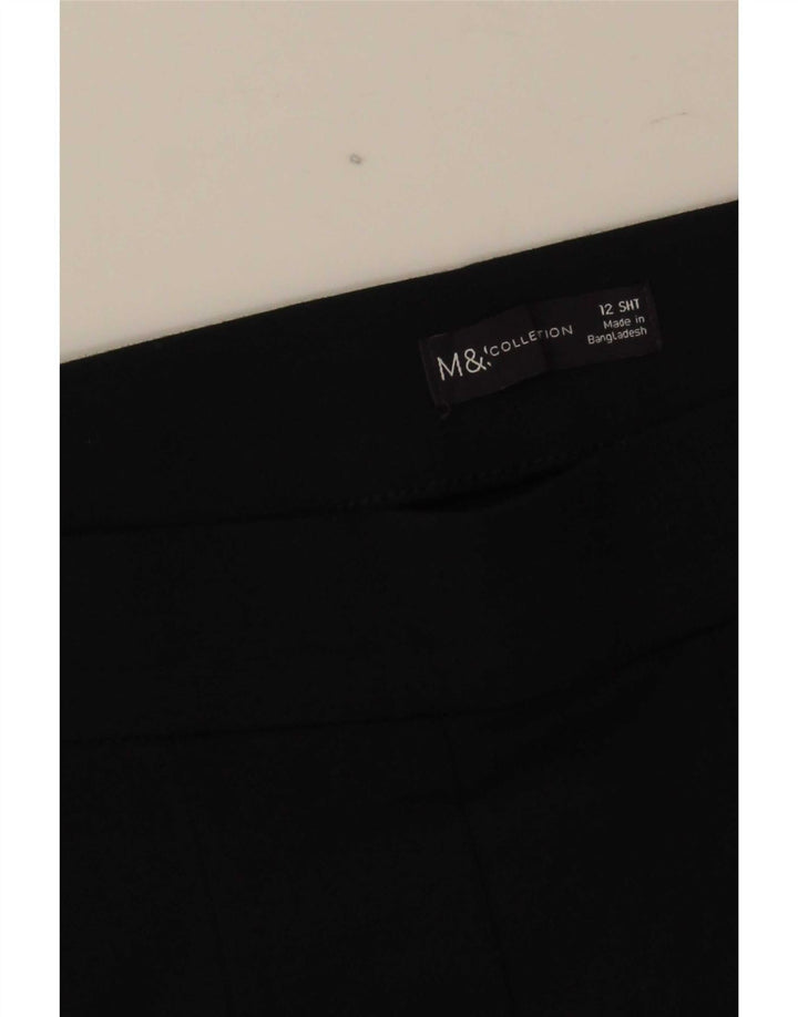 Marks & Spencer Damen Slim Casual Hose UK 12 Medium W32 L26 Schwarz