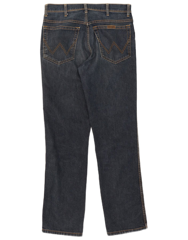 Wrangler Damen-Jeans mit normaler Passform, gerade Passform, W33 L32, marineblaue Baumwolle