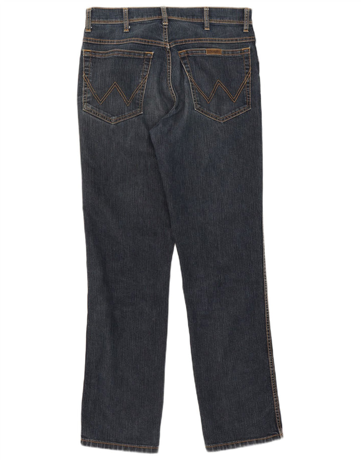 Wrangler Damen-Jeans mit normaler Passform, gerade Passform, W33 L32, marineblaue Baumwolle