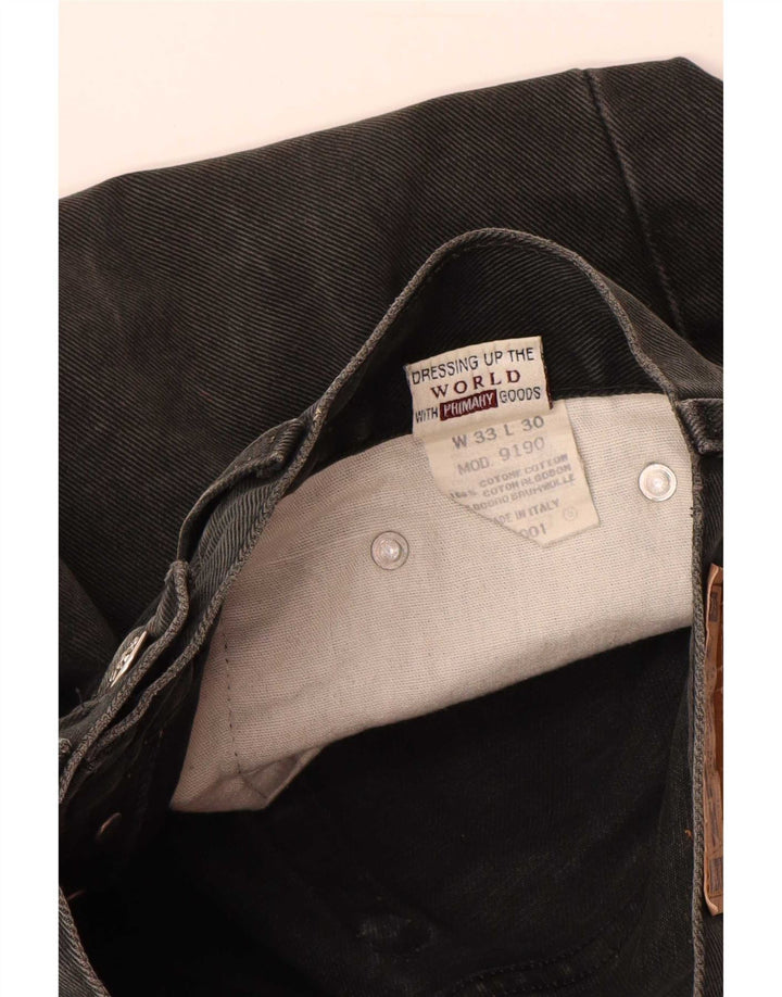 Rifle Herren Tapered Jeans W33 L30 Schwarze Baumwolle