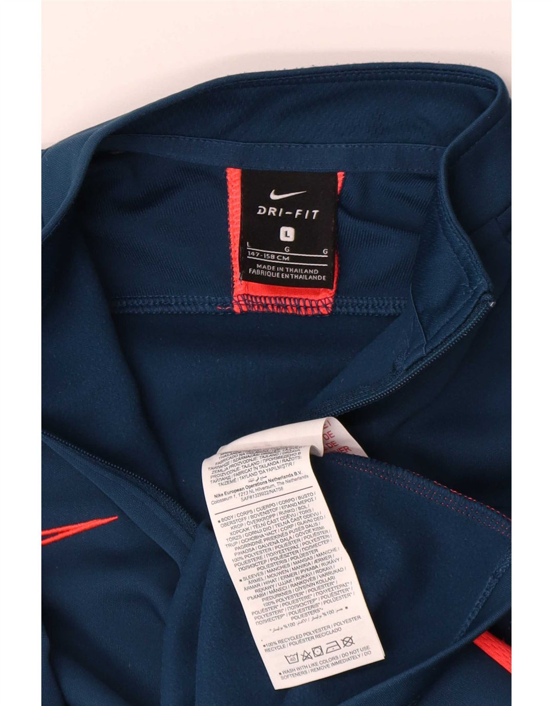 Nike Dri Fit Pullover-Trainingsanzug für Jungen, 12–13 Jahre, Größe L, Marineblau