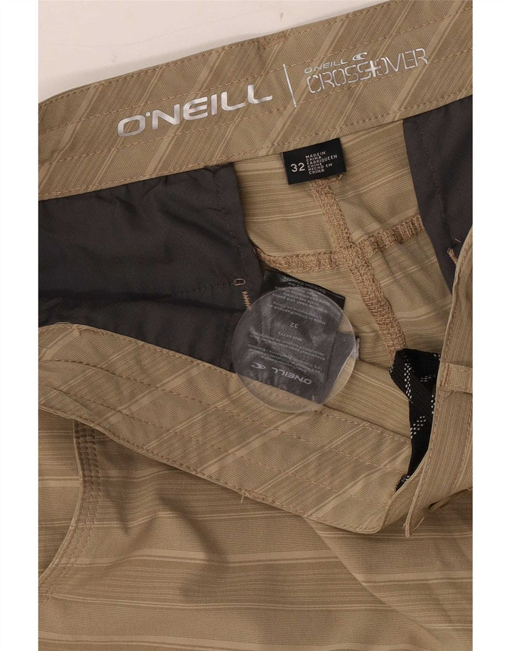 O'Neill Herren Chinoshorts W32 Mittelbeige gestreiftes Polyester