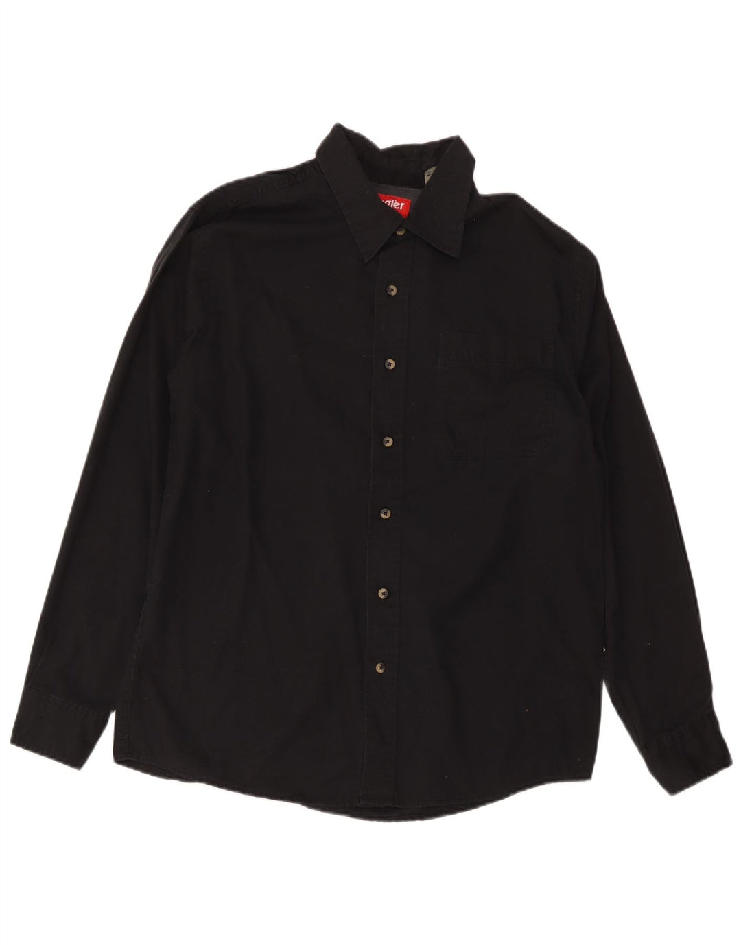 Wrangler Herrenhemd Mittelschwarze Baumwolle