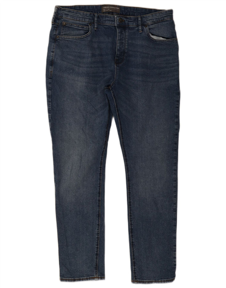French Connection Herren Slim Jeans W36 L32 Blaue Baumwolle