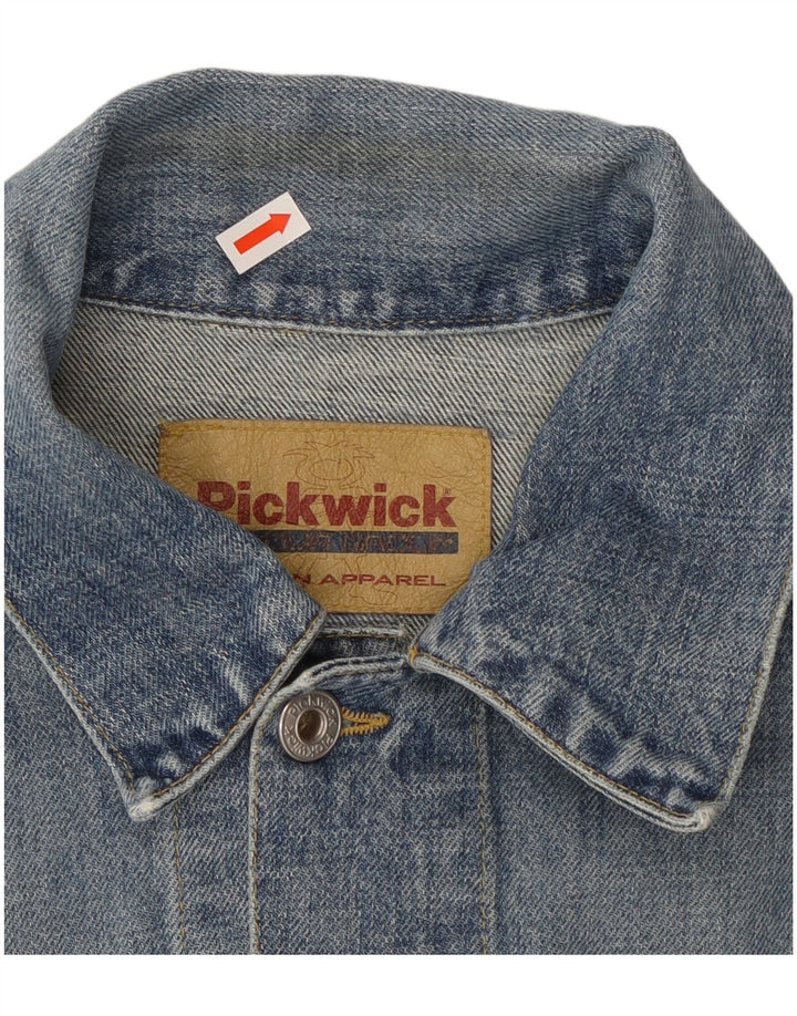 Pickwick Herren-Jeansjacke, UK 38, mittelblaue Baumwolle