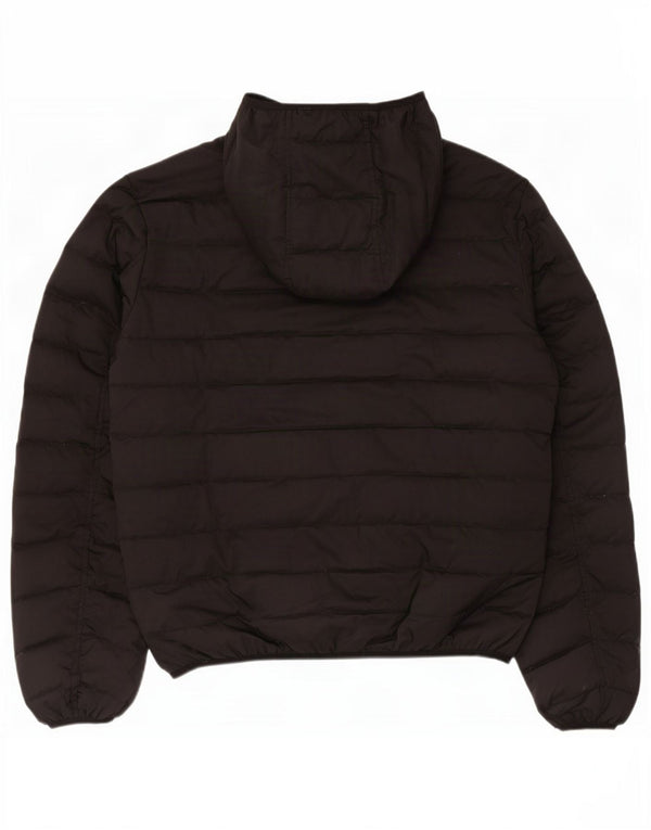 Diesel Herren-Kapuzenjacke, gepolstert, UK 42, XL, Schwarz, Polyester