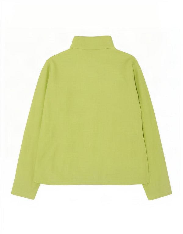 Marks & Spencer Damen Fleecejacke UK 12 Mittelgrünes Polyester