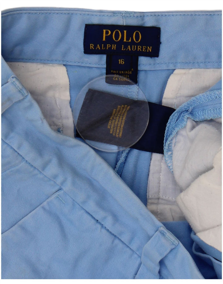 POLO RALPH LAUREN Chino-Shorts für Jungen, 15–16 Jahre, W30, blaue Baumwolle