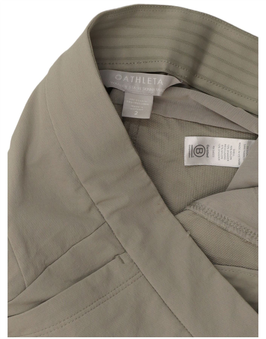 ATHLETA Damen Skinny Cargohose US 2 XS W29 L29 Graues Nylon