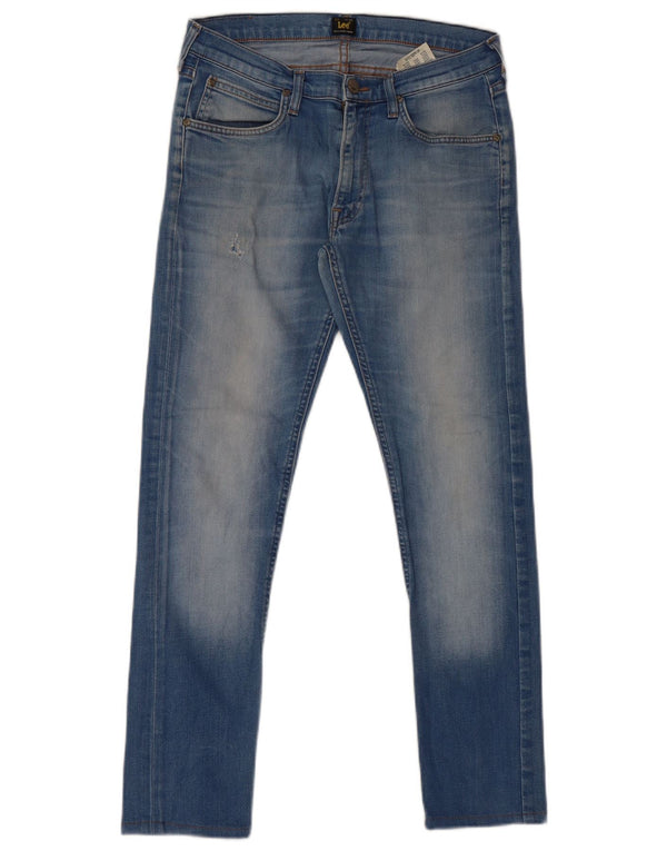 Lee Herren Luke Tapered Slim Jeans W31 L32 Blaue Baumwolle