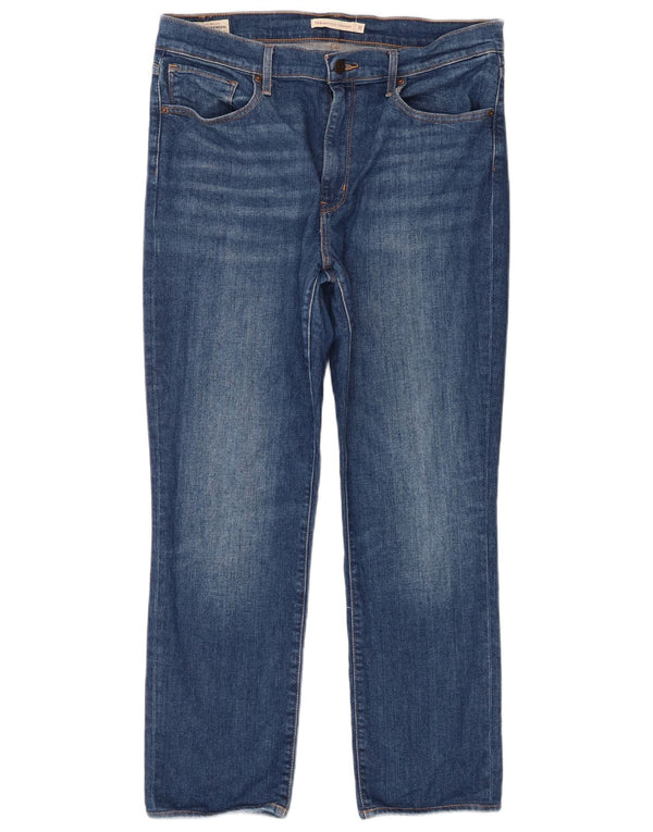 Levi's Damen 724 High Rise Straight Jeans W32 L26 Blau