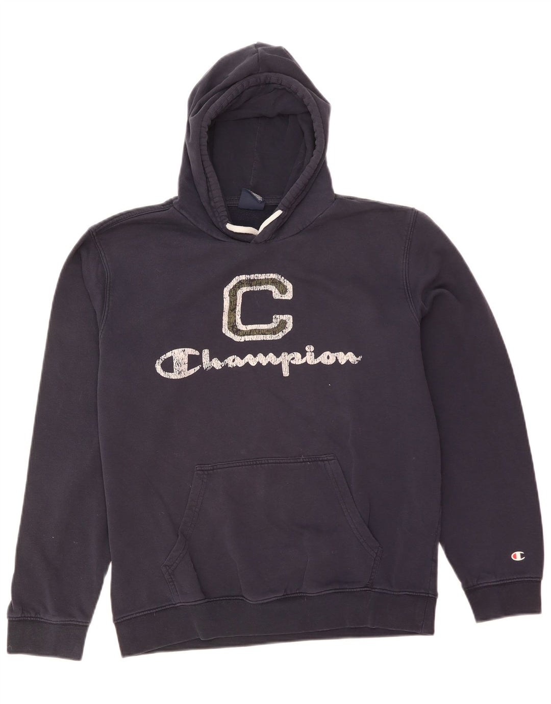 Champion Herren-Kapuzenpullover mit Grafik, mittelmarineblaue Baumwolle