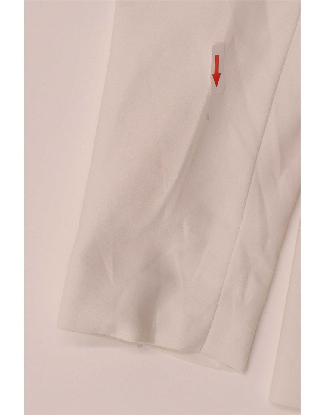 Zara Damen 1-Knopf-Blazerjacke UK 14 Große weiße Baumwolle