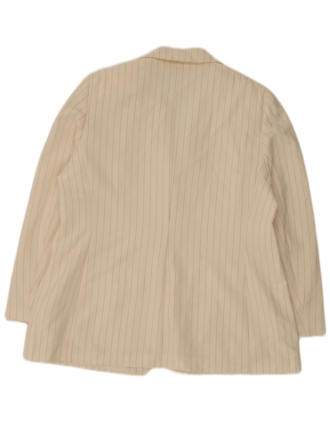 Marks & Spencer Damen 2-Knopf-Blazerjacke UK 20 2XL Weißer Nadelstreifen