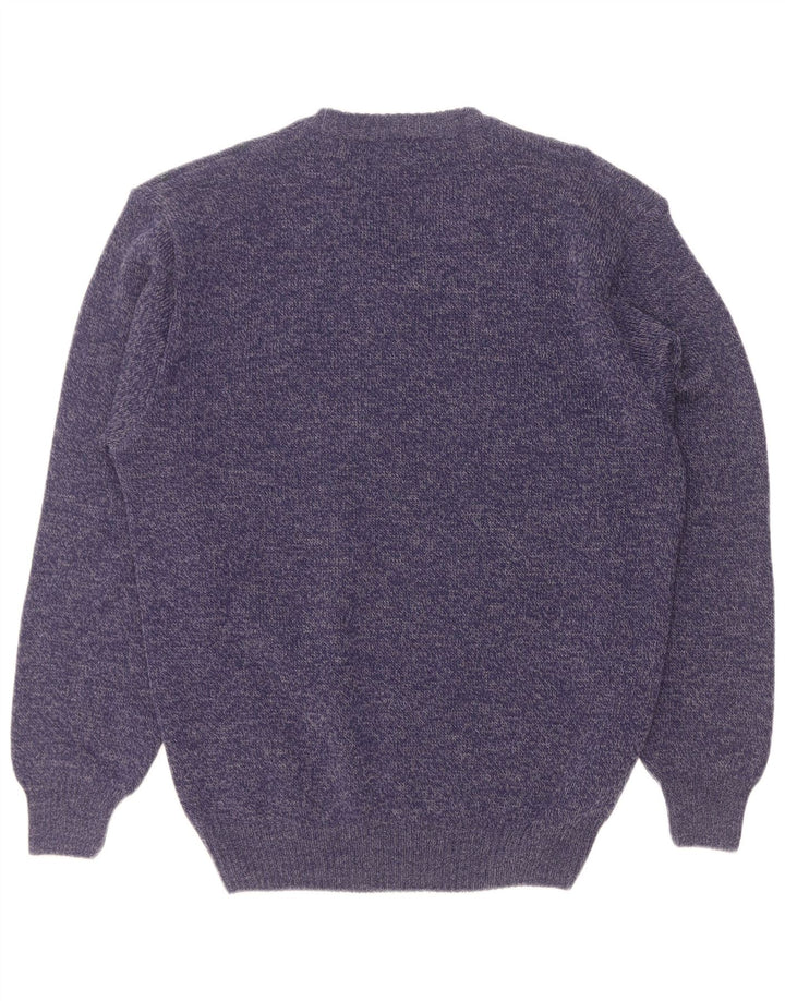 Tris Line Herren-Pullover mit V-Ausschnitt, groß, marineblau, geometrisch
