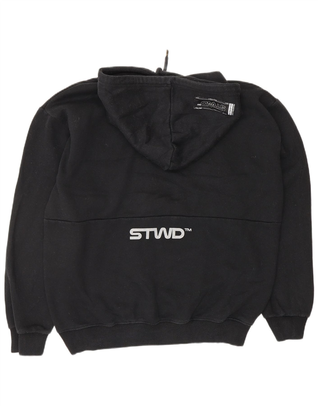 PULL & BEAR Herren-Kapuzenpullover mit Grafik, mittelschwarz