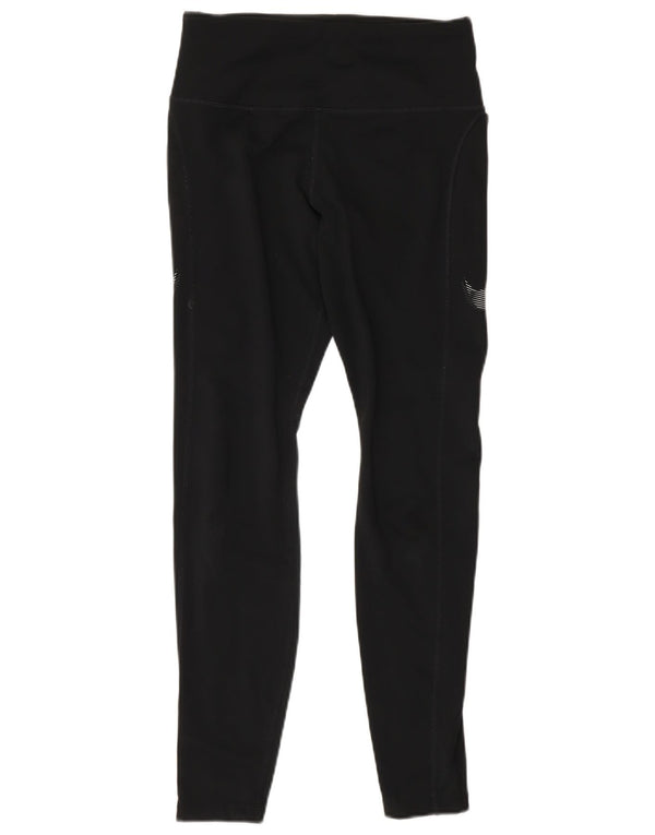 Nike Damen Dri Fit Leggings UK 8 Small Schwarz Colourblock Polyester