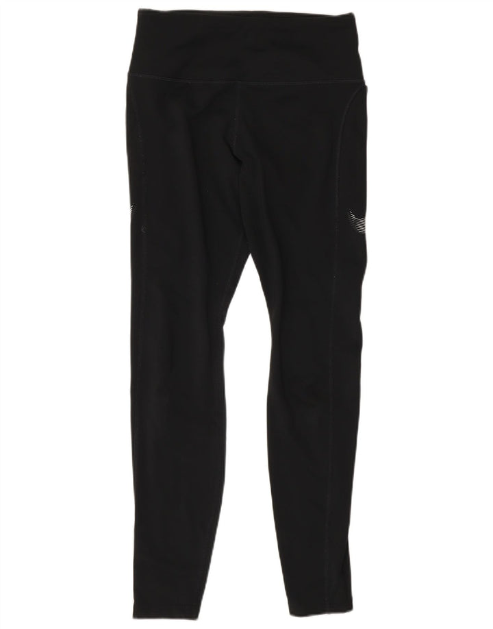 Nike Damen Dri Fit Leggings UK 8 Small Schwarz Colourblock Polyester