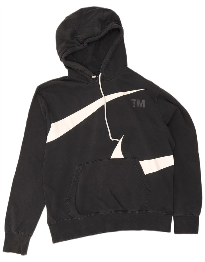 Nike Herren-Kapuzenpullover mit Grafik, mittelschwarz, Baumwolle