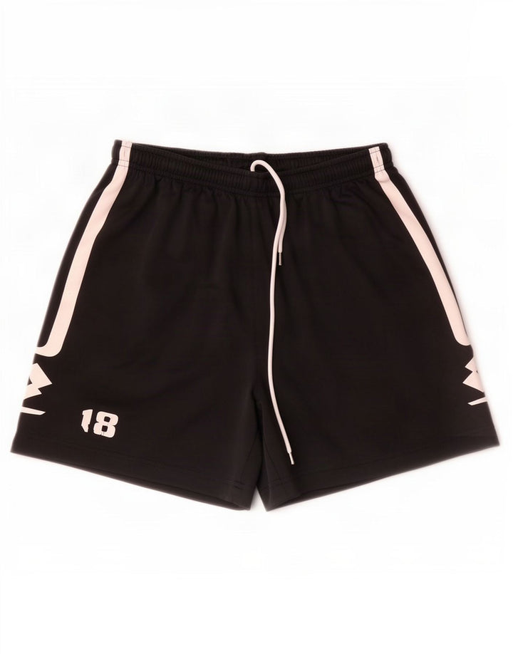 Lotto Herren-Sportshorts, mittelgroß, Schwarz, Farbblock