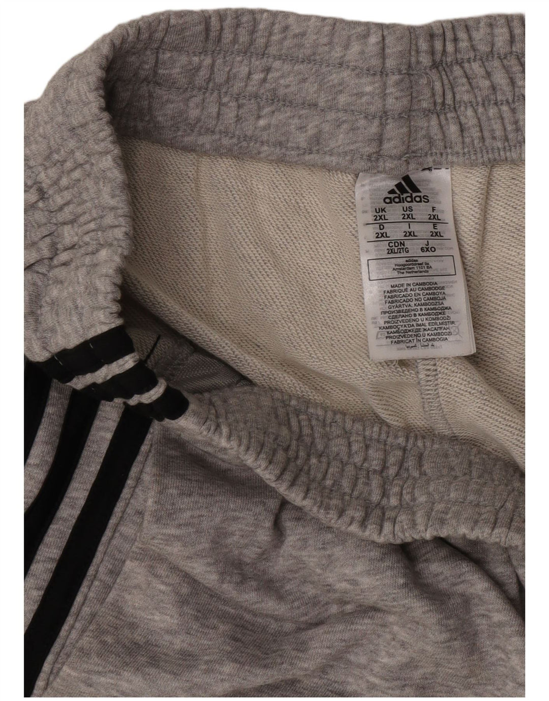 Adidas Herren Sport Shorts 2XL Grau Baumwolle