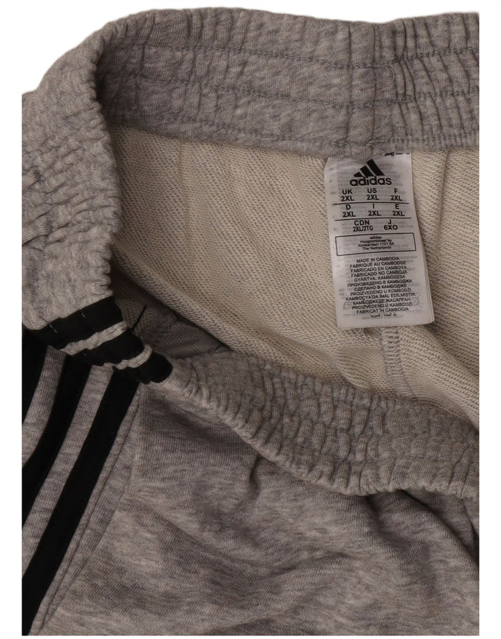 Adidas Herren Sport Shorts 2XL Grau Baumwolle