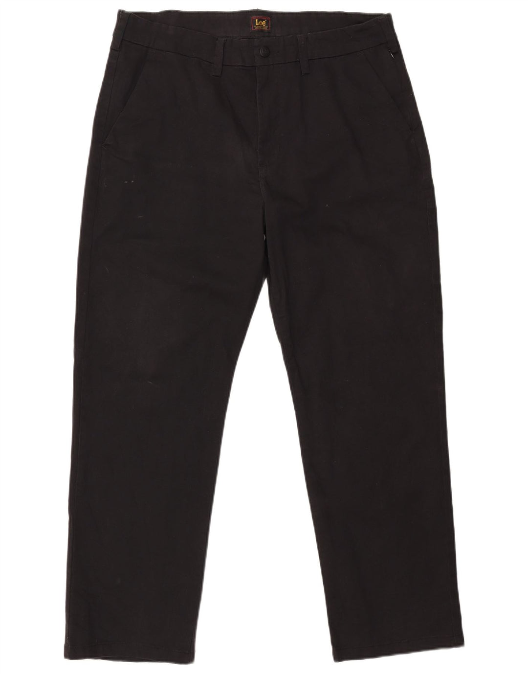 Lee Herren gerade Chinohose W36 L30 schwarze Baumwolle