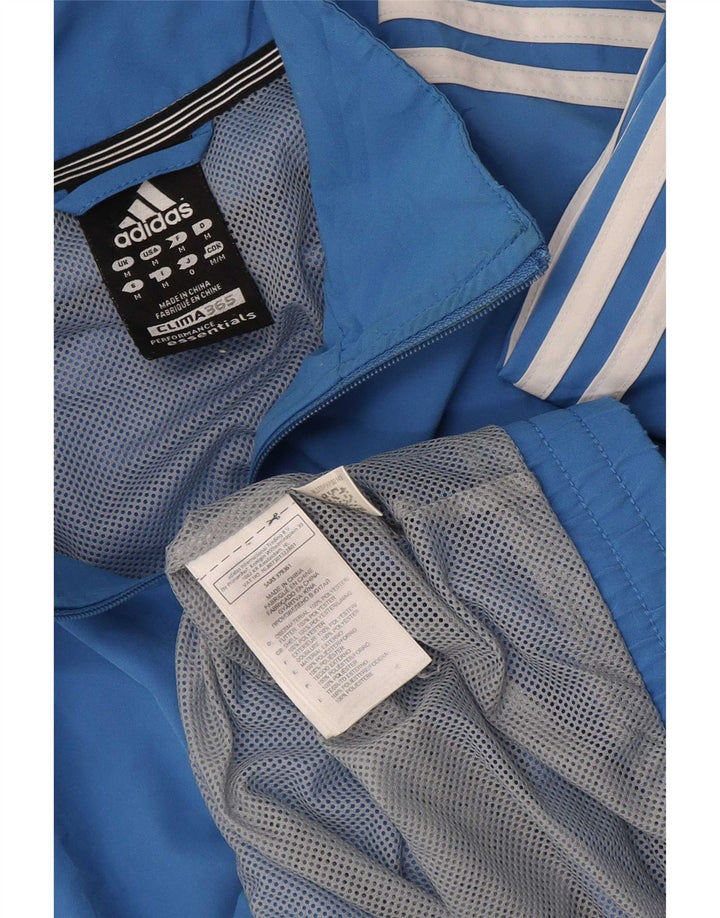 Adidas Herren Trainingsanzug Top Jacke Mittelblau Polyester Sport