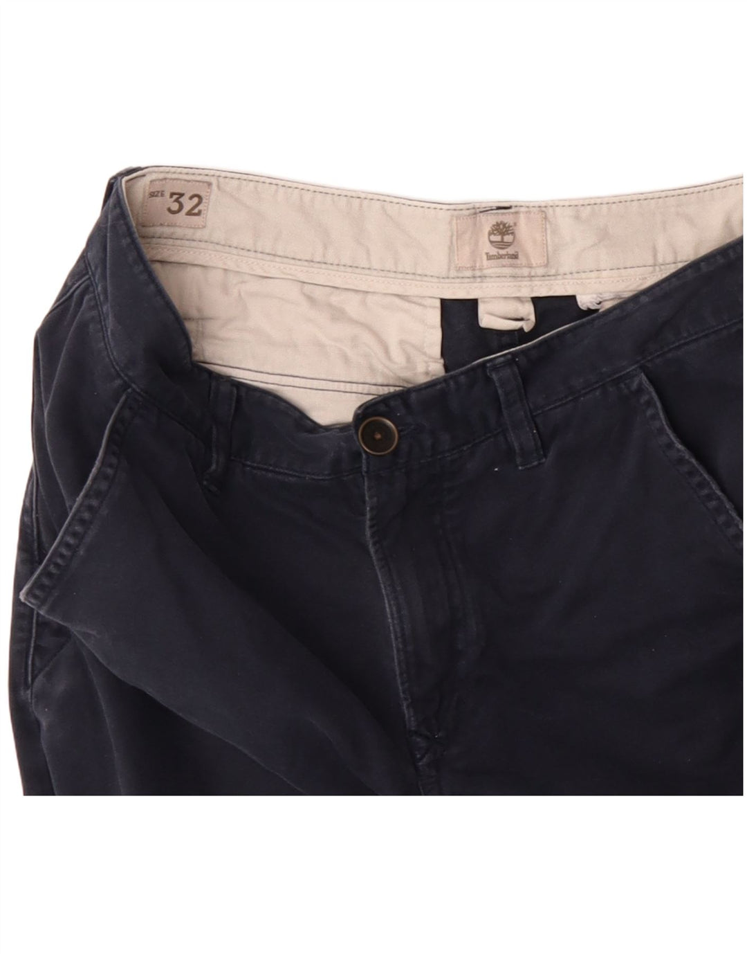 Timberland Herren gerade Chinohose W32 L32 Marineblau