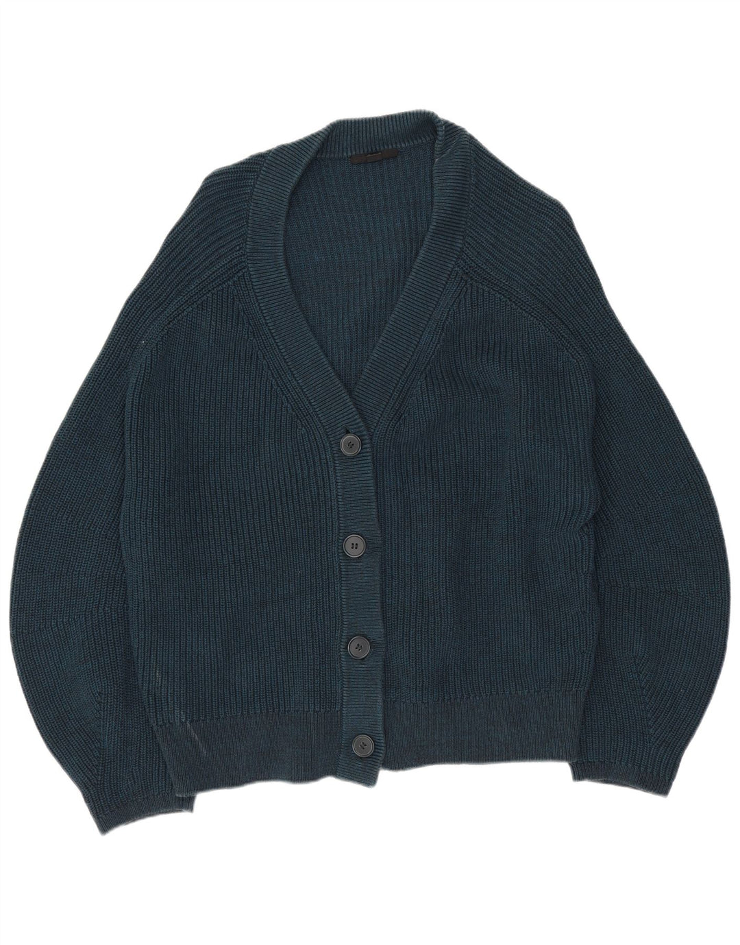 COS Damen-Strickjacke in Übergröße mit 3/4-Ärmeln, Größe S, Marineblau