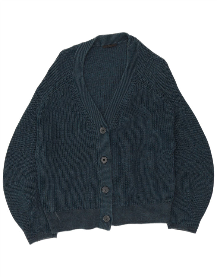 COS Damen-Strickjacke in Übergröße mit 3/4-Ärmeln, Größe S, Marineblau