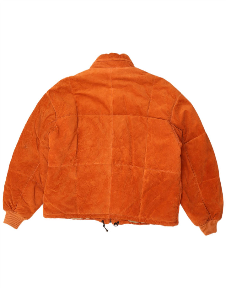 Fox Damen Kapuzen-Wildlederjacke UK 18 XL Orange