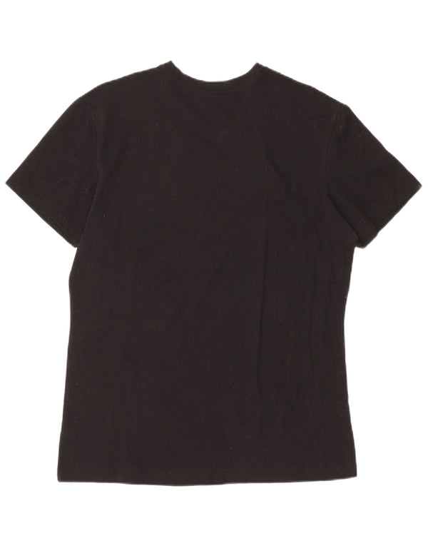Fila Herren T-Shirt Top Medium Schwarz Baumwolle