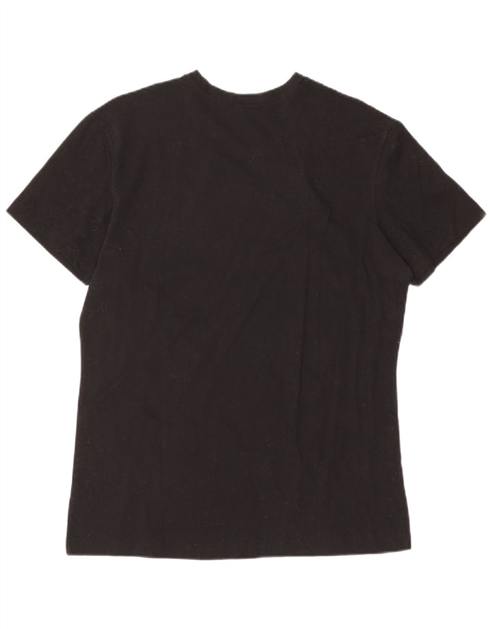Fila Herren T-Shirt Top Medium Schwarz Baumwolle