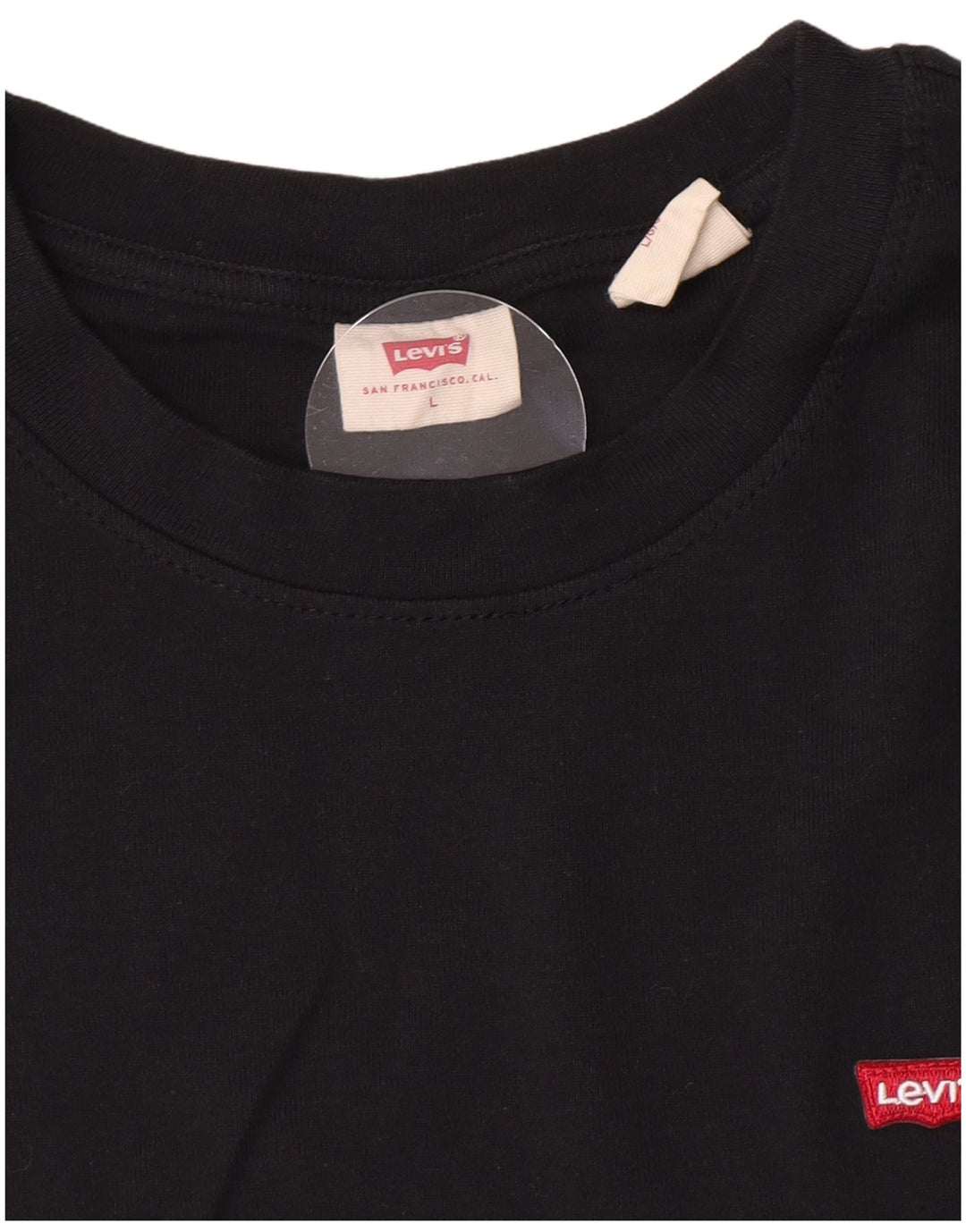 Levi's Damen Top Langarm UK 14 Large Schwarz