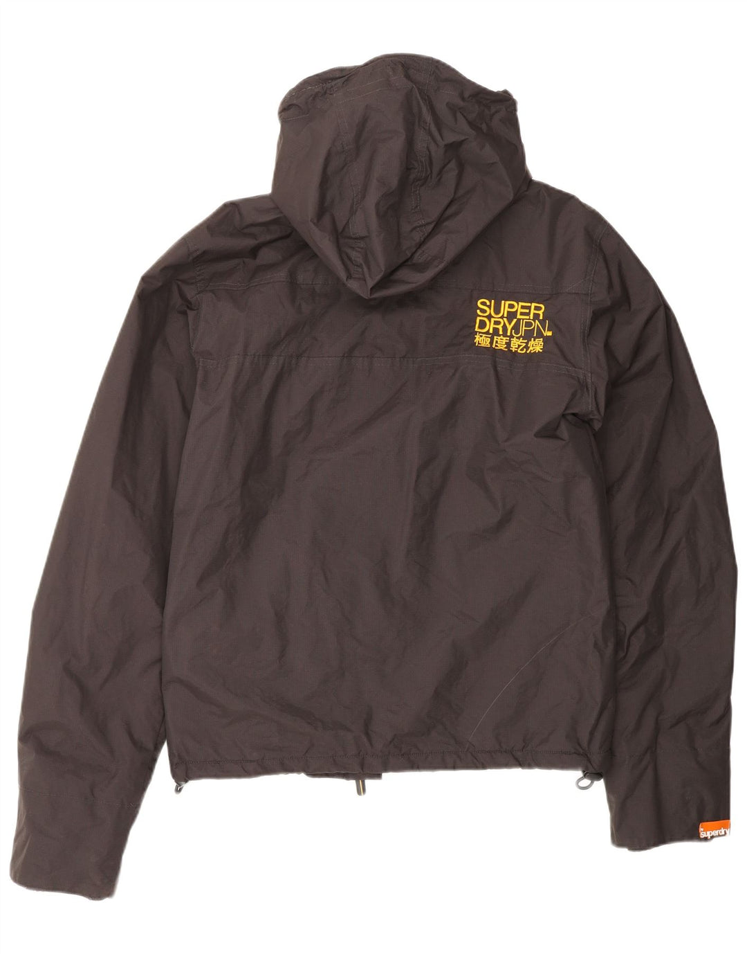 SUPERDRY Übergroße Damen-Windjacke mit Kapuze, Gr. 10, Braun