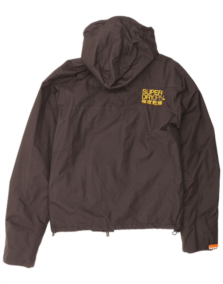 SUPERDRY Übergroße Damen-Windjacke mit Kapuze, Gr. 10, Braun