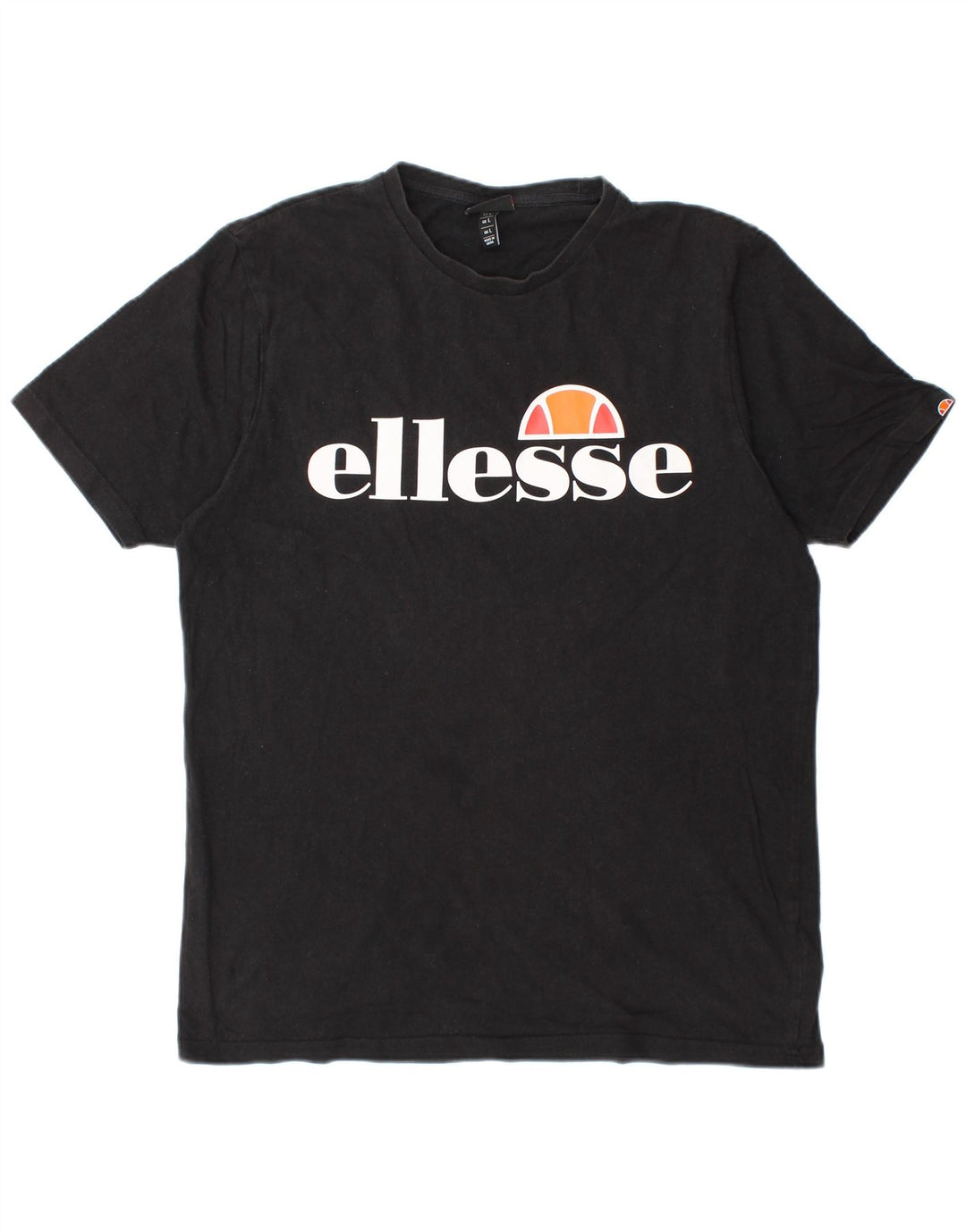 ELLESSE Herren T-Shirt mit Grafik, Größe L, Schwarz