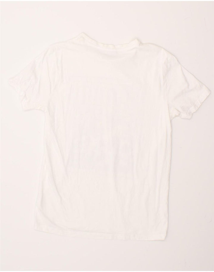 PUMA Mens Graphic T-Shirt Top Medium White Cotton Vintage Puma and Second-Hand Puma from Messina Hembry 