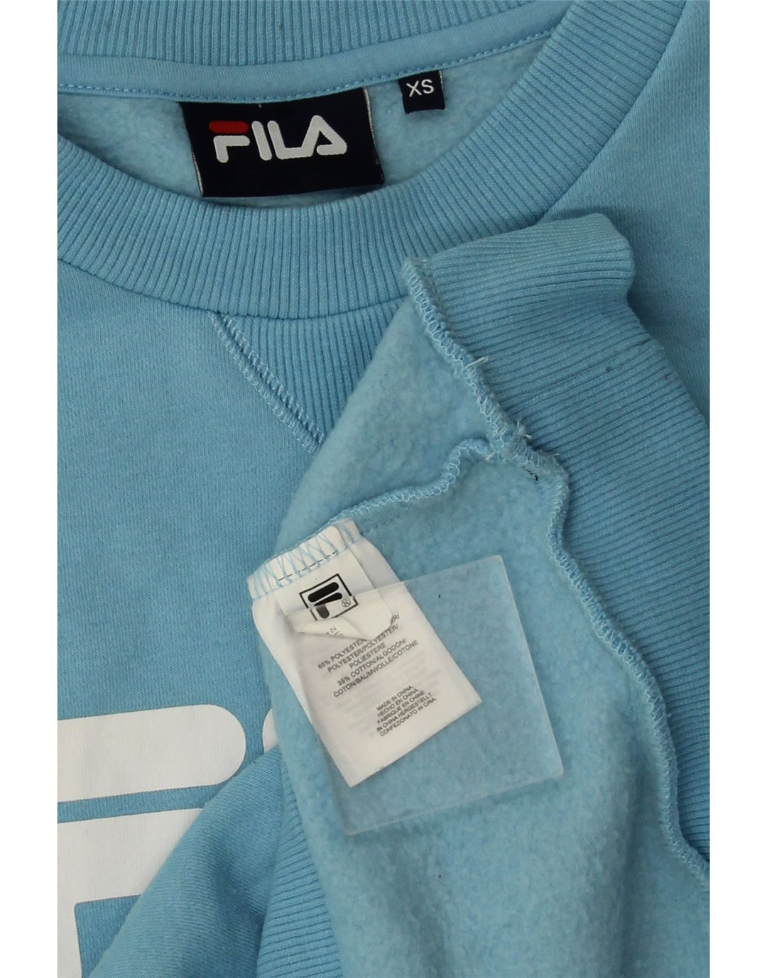 Fila Herren Grafik Sweatshirt Pullover XS Blau Polyester